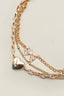 Layered Heart & Bow Necklace