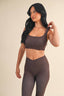 Polka Dot Ruched Bra Top