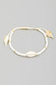 Puka Shell Charms Beaded Cord Bracelet