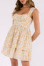 Sunlit Petals Mini Dress
