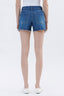High Rise Drawstring Denim Shorts