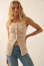 Pointelle Knit Top