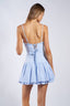 Gingham Blues Mini Dress