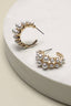 Double Pearl Hoop Earrings