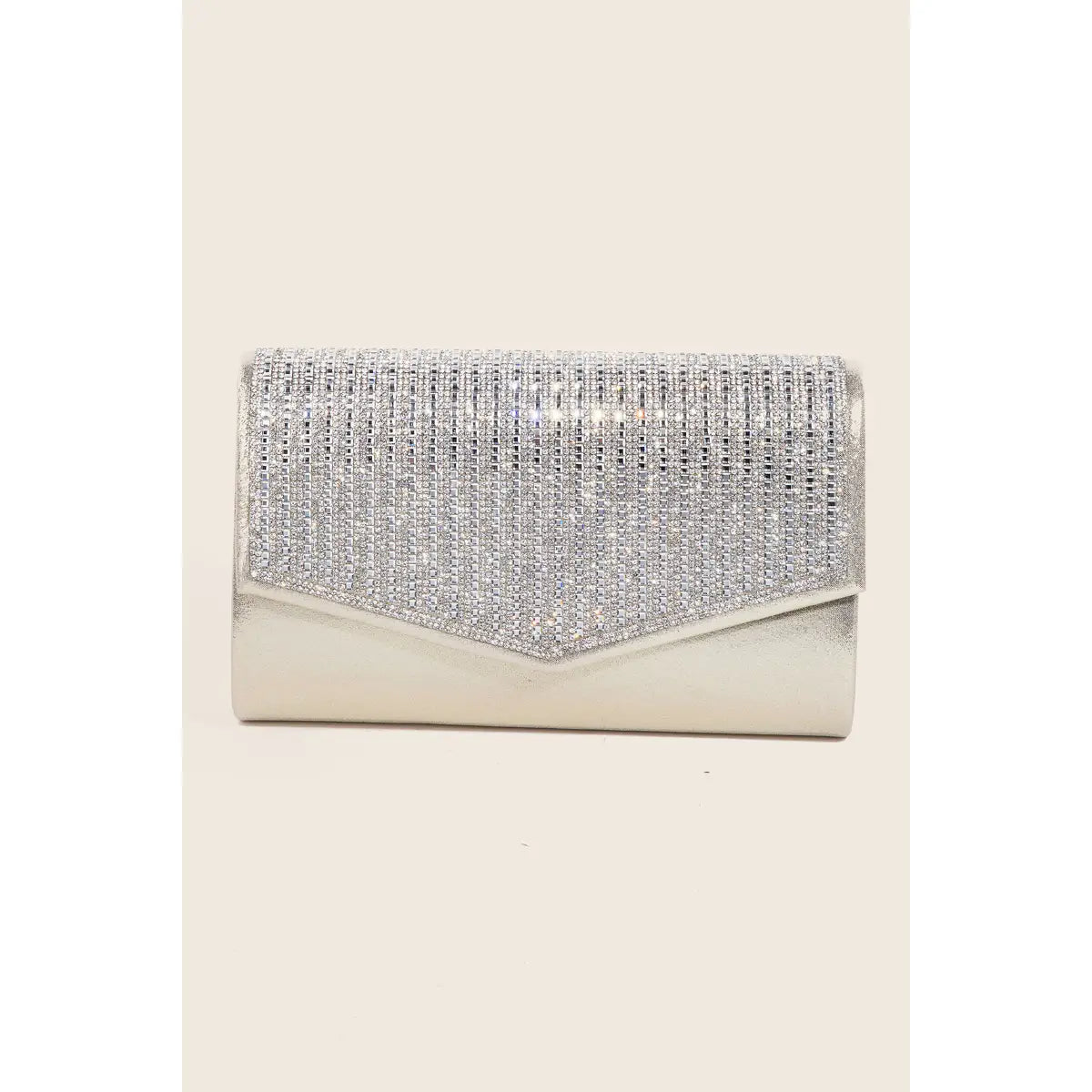 Rhinestone Studded Envelope Clutch Bag