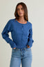 Blue Hour Button Up Top