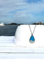 Custom Sand Rain Drop Wave Necklace | Beach Sand