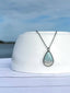 Custom Sand Rain Drop Wave Necklace | Beach Sand