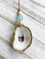 Gilded Oyster Shell Ornament