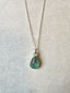 Sea Stamped Sterling Silver Starfish Charm Necklace