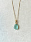 Sea Stamped Gold Filled Necklace