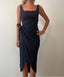 Navy Grace Midi Dress
