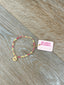 Beaded Blondes Chi Omega Sprinkle Charm Bracelet