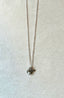 Sea Stamped Sterling Silver Sea Tail/Pearl Charm Necklace