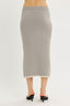 Contrast Crush Midi Skirt