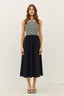 Boho Stripes Midi Dress