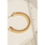 Solid Coiled Metallic Hoop Earrings