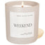 Weekend 15 oz Soy Candle, Matte Jar - Home Decor