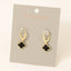 Sterling Silver Ornate Clover Charm Dangle Earrings