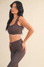 Polka Dot Ruched Bra Top