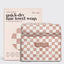 Extra Large Quick-Dry Hair Towel Wrap- Terracotta Checker