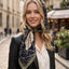 Elegant Cherry Blossom Silk-Feel Square Scarf