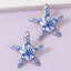 Starfish Floral Stud Earrings