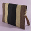Tonal Arch Woven Straw Envelope Clutch
