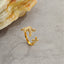 Ocean Starfish Shell Stainless Steel Ring_CWMM12421