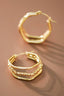 18K Gold Plated Waterproof Stainless Steel Hoop Earrings - 7102