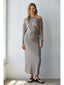 Knit Ruched Midi Skirt