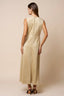 Suede Sleeveless A-Line Maxi Dress