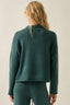 Textured Knit Half-Zip Mock-Neck Sweater