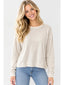 Hacci Slub Crew Neck
