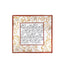 Framed Panel Lily Outline Square Scarf