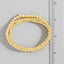 Metallic Beaded Elastic Bracelet Set