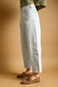 Blue Striped Barrel Leg Pants