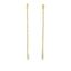 Long CZ Tennis Drop Earrings (L253)