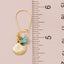 Seashell Drop Hoop Earrings