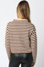 Elina Striped Collar Knit Top