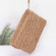 Faux Straw Multi Shell Front Flap Clutch