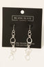 Gold Dipped Hammered Chain Dangle Earrings