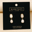 Gold Dipped Water Pearl Dangle Earrings