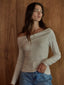 Knit Foldover Top