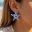 Starfish Floral Stud Earrings