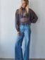 Polka Dot Mock Top