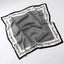 Vintage Letter Print Satin Square Scarf for Women_CWASC0809
