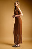 D3519   NET PATTERN ON BOTTOM KNITTED DRESS