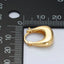 24K Gold Filled Square Latch Earrings