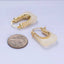 14K Gold Filled Clear Hoop Earrings
